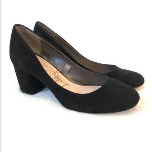 Libby Edelman Black Jenna Block Heels 6